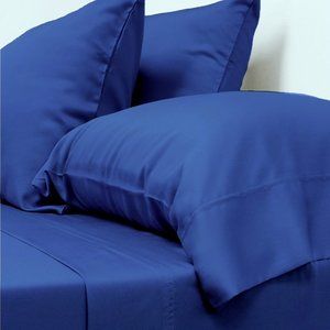 Luxury Bamboo 6 Piece Sheet Set, Oxford Blue